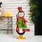 Set of 2 36"H Metal Nutcracker/Penguin Yardstake or Standing Décor or Wall Décor (Three Function)